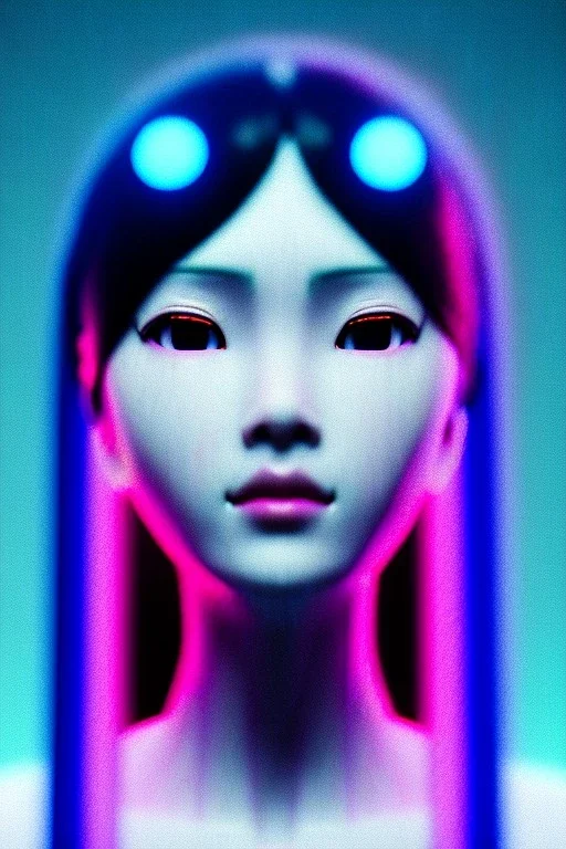 portrait, Asian cyborg woman, ghost in the shell style :: symmetry photography, cyberpunk, pink hair, makeup, long line eye, light iris, :: latex coat, japanese traditional pattern, wires and circuits, pink, white, black :: cinematic, Ultra realistic, dark scene, soft color, highly detailed, unreal engine 5, RTX, ultra detail, 3d, finely drawn, high definition.