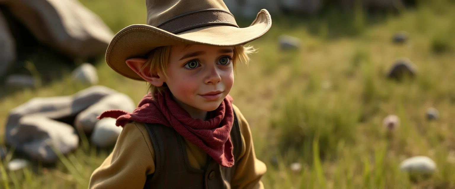 Smeagol as a cowboy