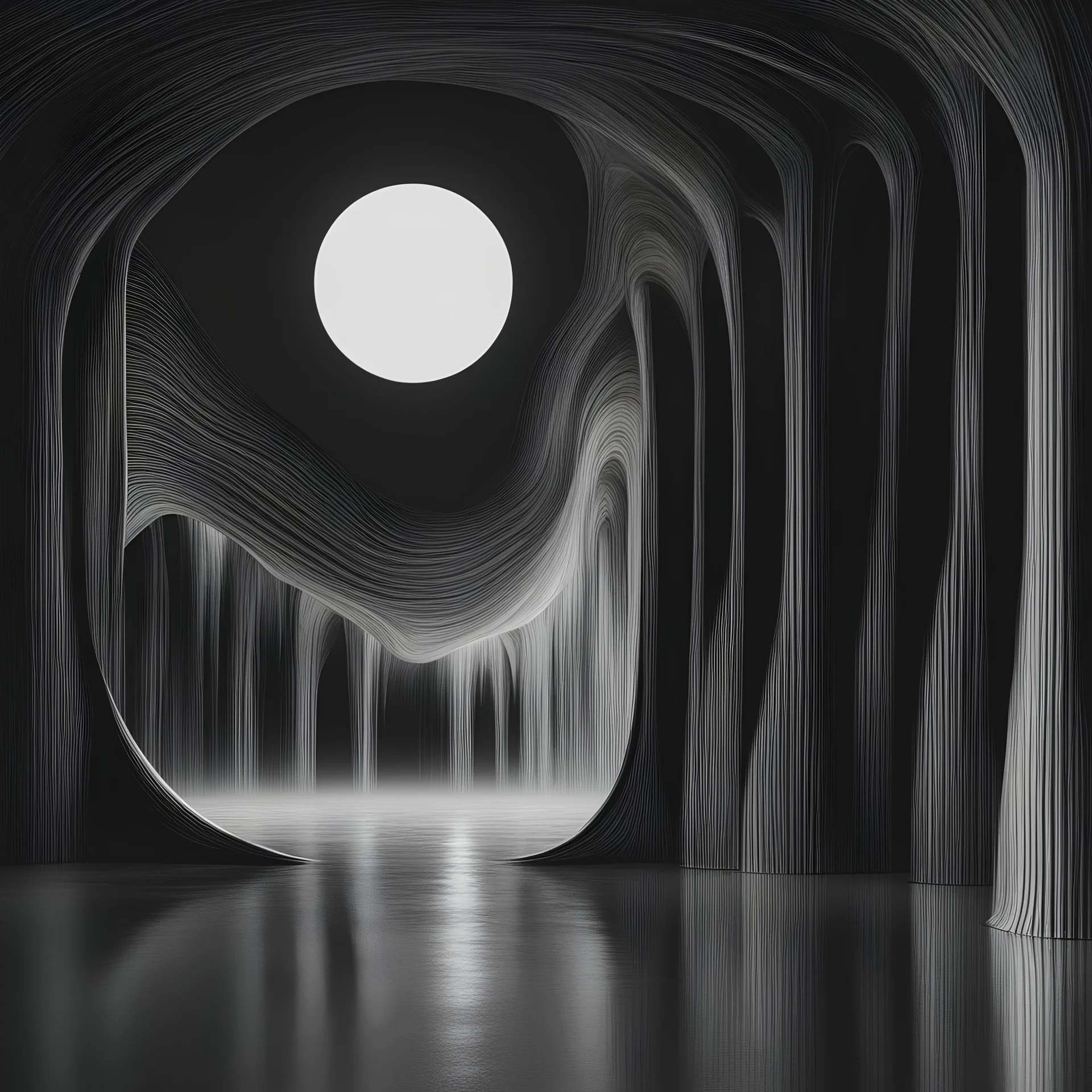 fluid minimalism darkness