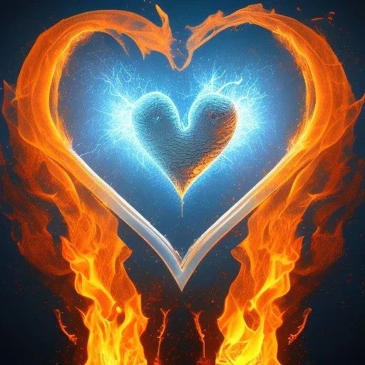 Heart on fire