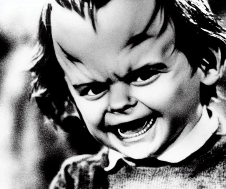 ice covered evil jack nicholson as a toddler