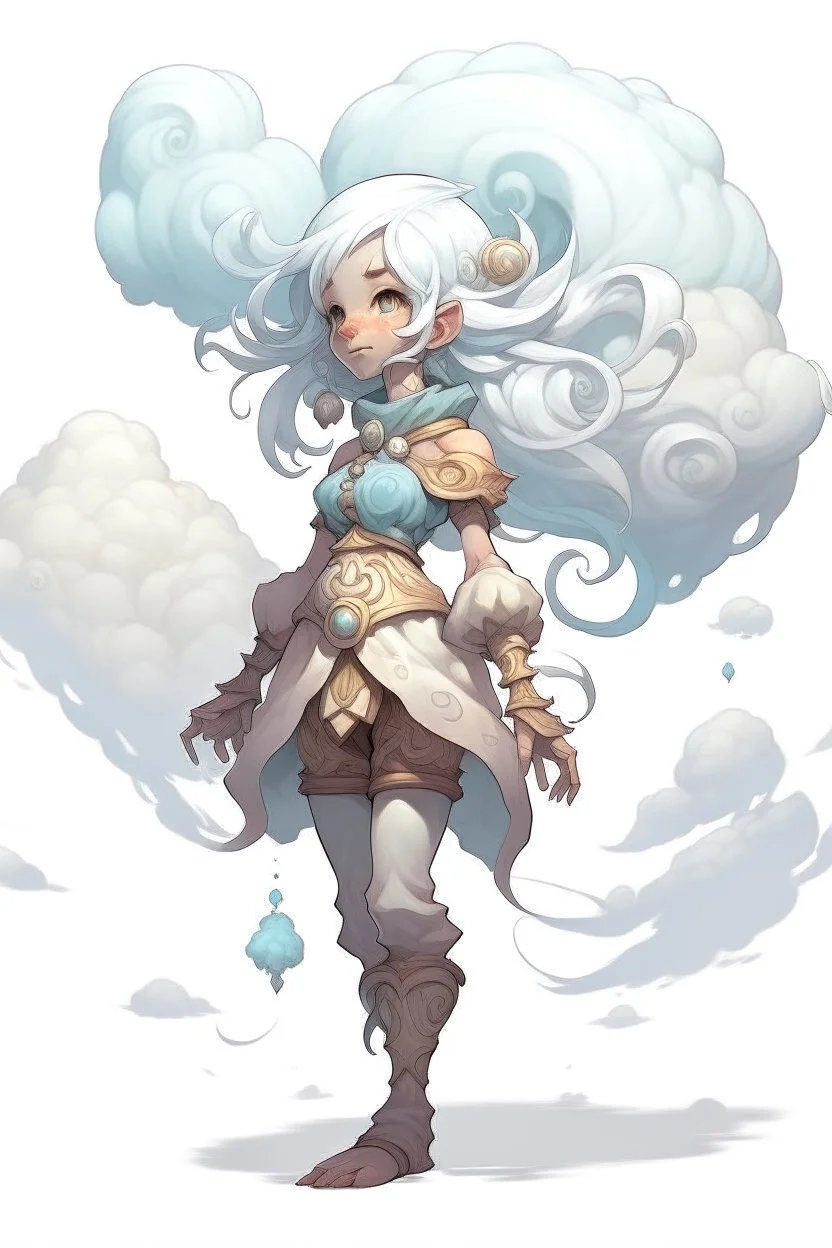 dnd young female cloud elemental