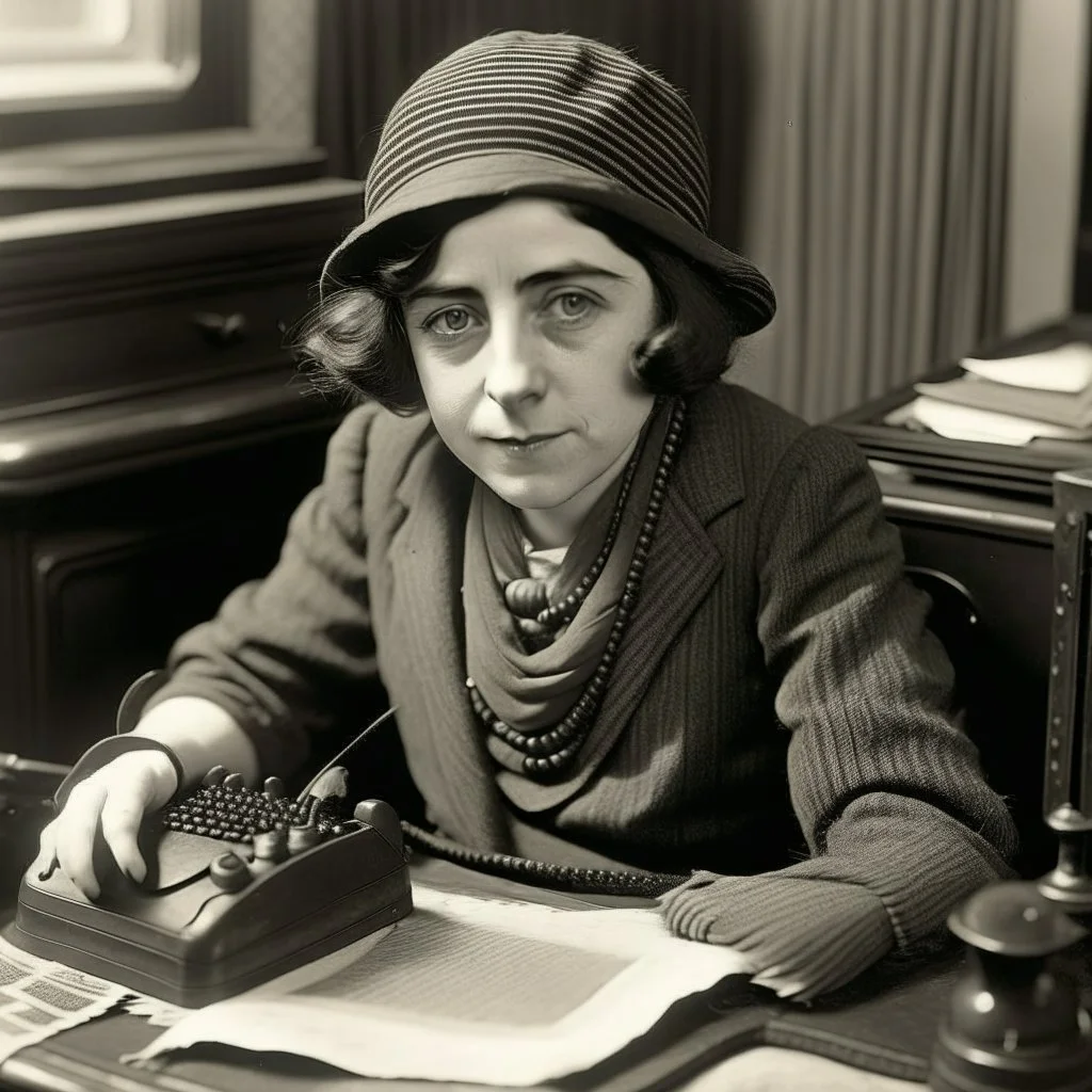 a 1920s young female irish journalist