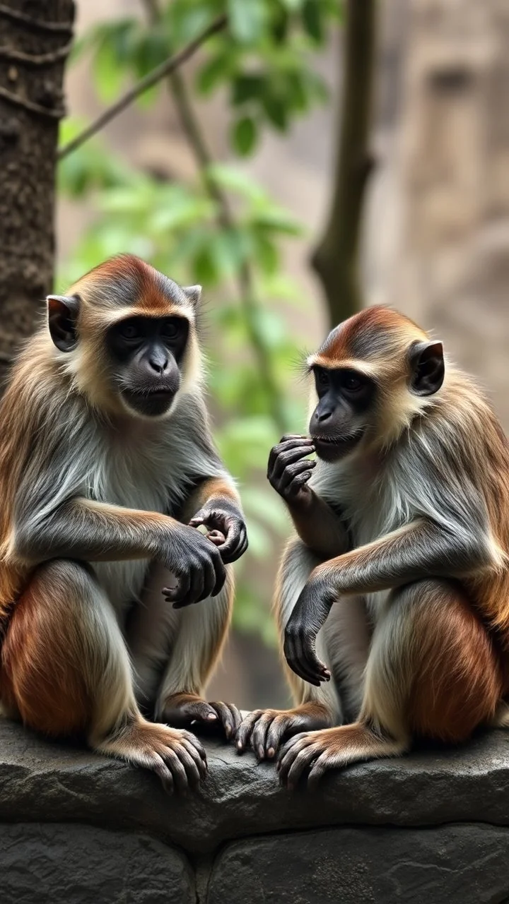 There monkeys doing See no evil talk no evil hear no evil