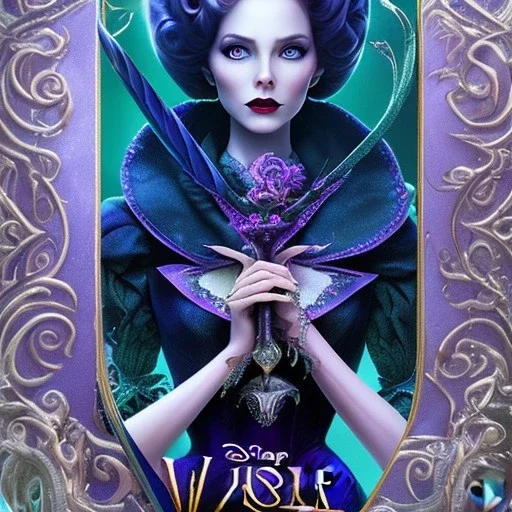 extrem tim burton style and disney style of wicked old evil stepmother, sharp focus, beautiful eyes