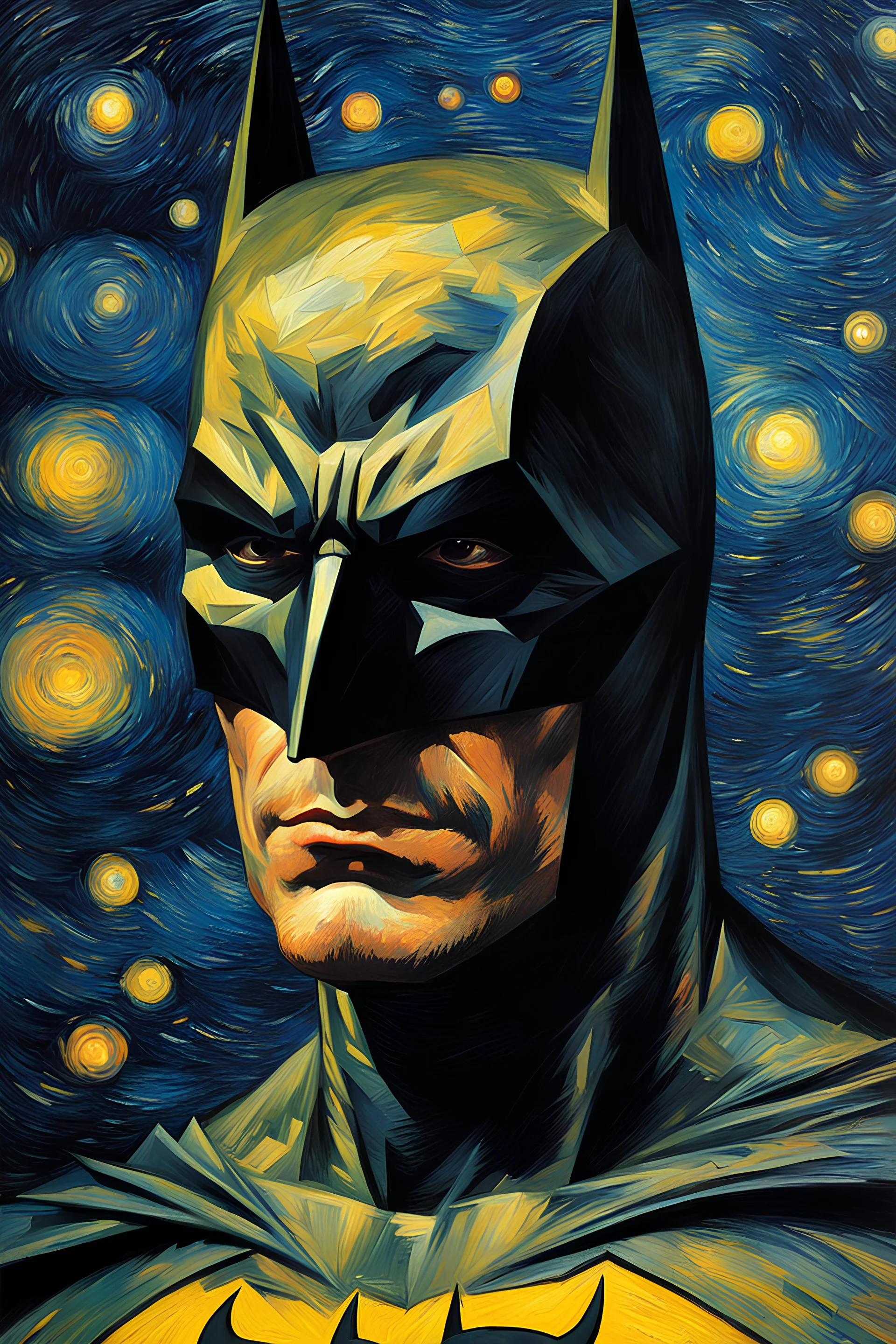 Portrait of a Batman by Van Gogh