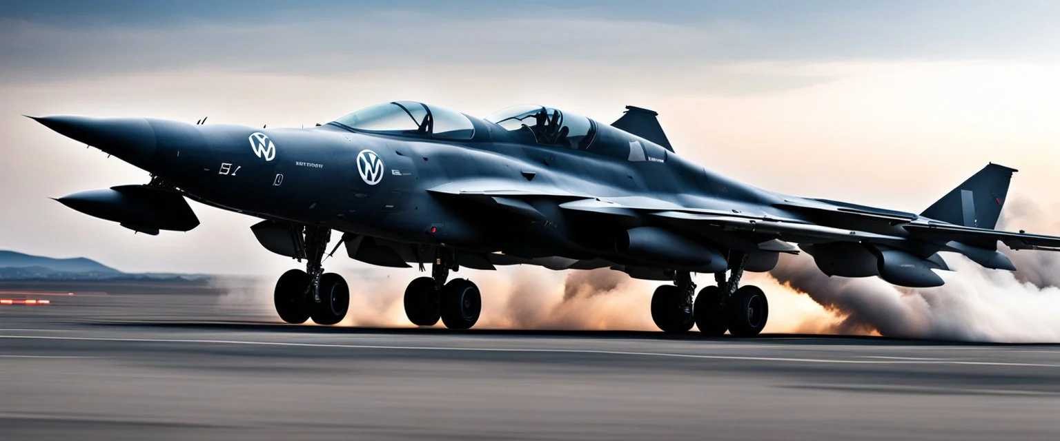 a military fighter jet designed by volkswagen \