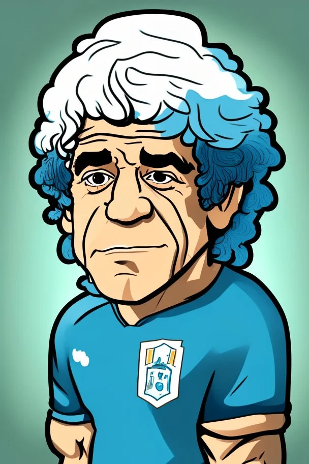 Kevin Keegan Footballer cartoon 2d