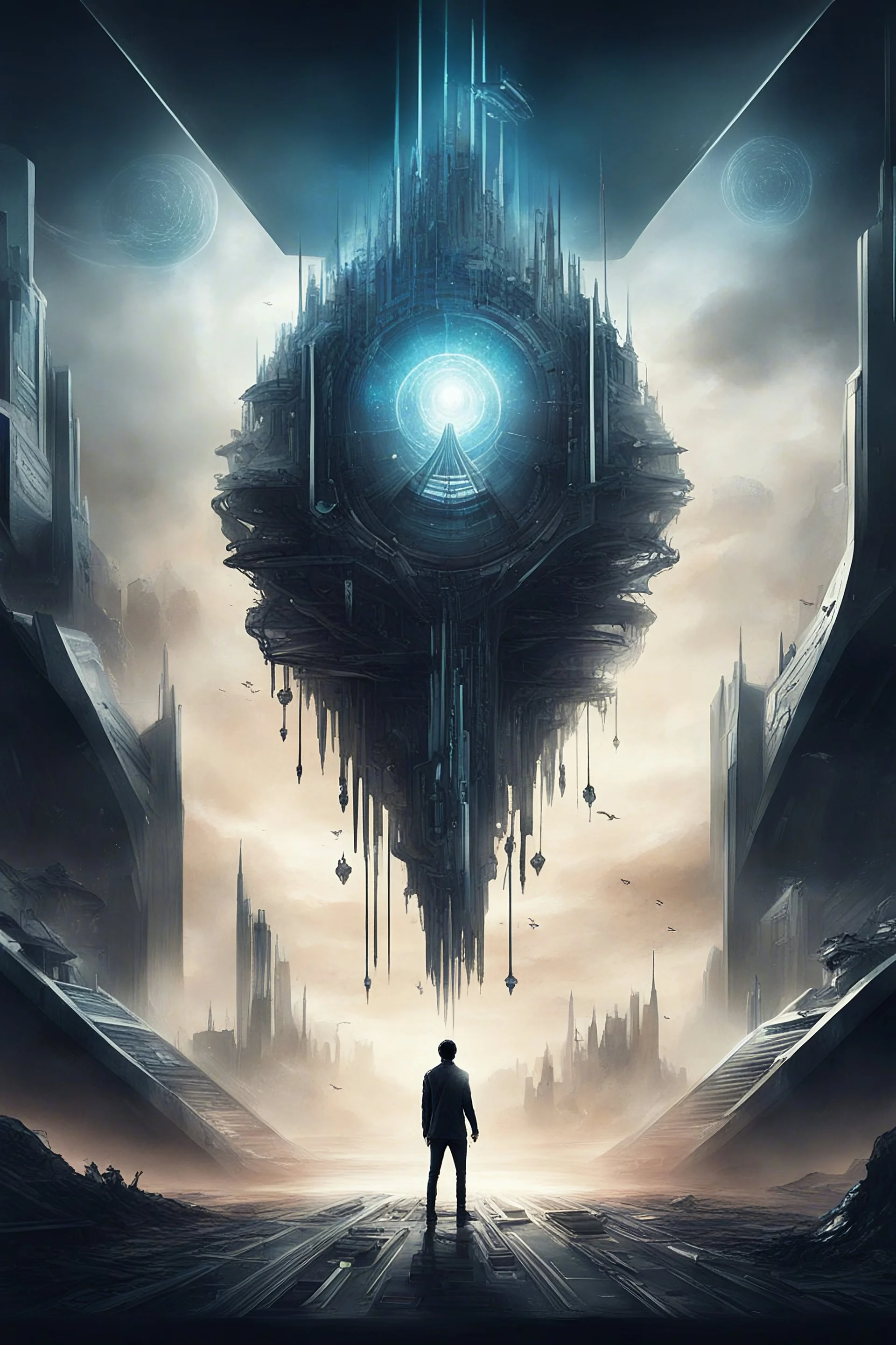 futuristic art illustration to Linkin Park's song Keys to the Kingdom