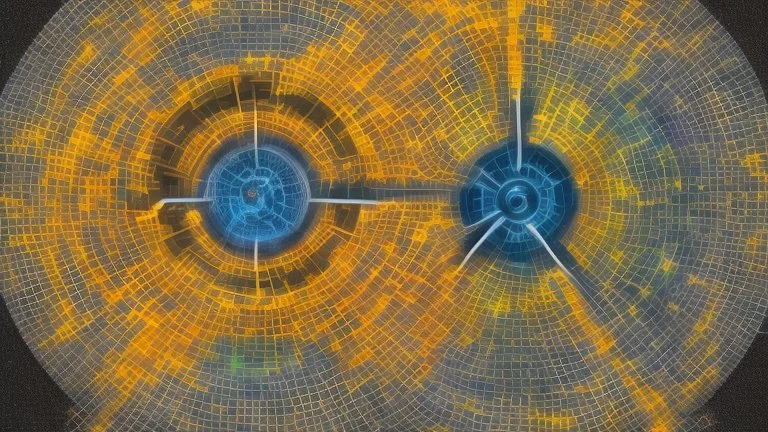 "The image illustrates the concept of nuclear energy and its environmental impact. It portrays a modern nuclear reactor alongside arrangements of solar panels, symbolizing the use of multiple sources for safe and sustainable energy generation. The image strikes a balance between technology and the environment, reflecting the complex content of the article and the influence of energy on the natural world."