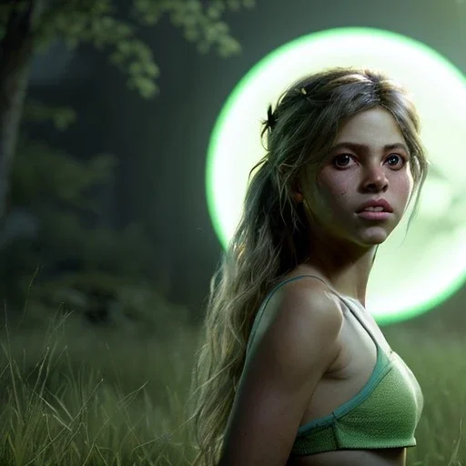 Shakira, artist, Realistic image, waist up portrait. perfect eyes, glow, circle iris. concept art, smooth, unreal engine 5, god lights, ray tracing, RTX, lumen lighting, ultra detail, volumetric lighting, 3d, finely drawn, high definition, 4k.