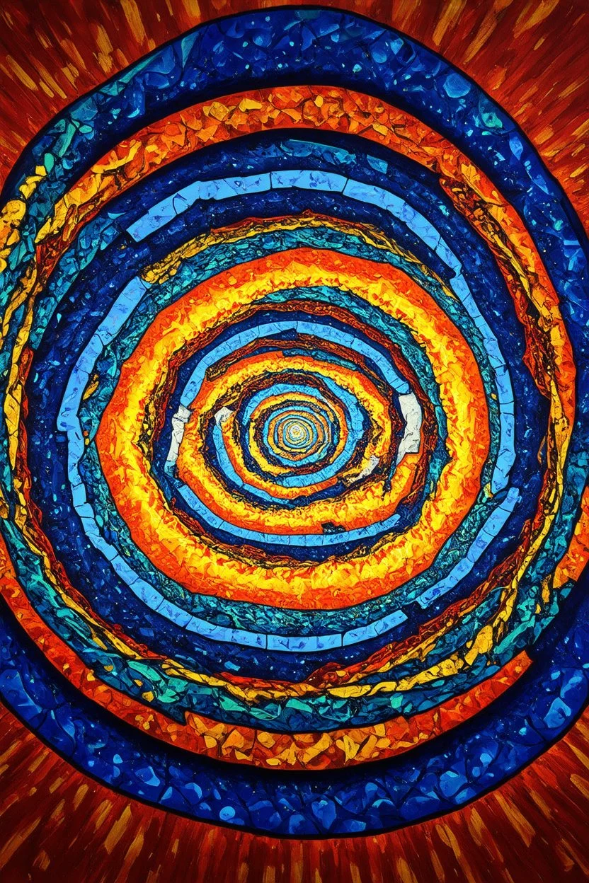 I'm falling down the spiral destination unknown; multi-dimensional symbolic cymatic art