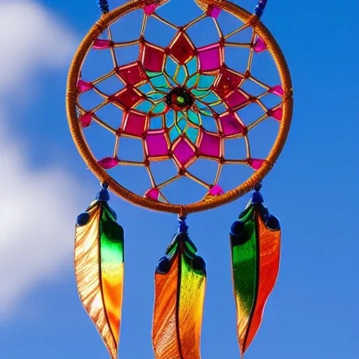 Stained glass window dreamcatcher