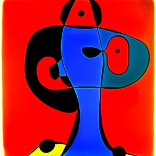 portrait of a woman joan miro style