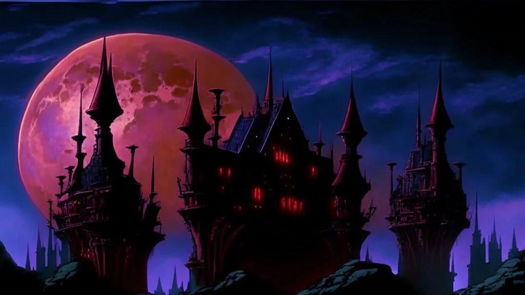 castle at night