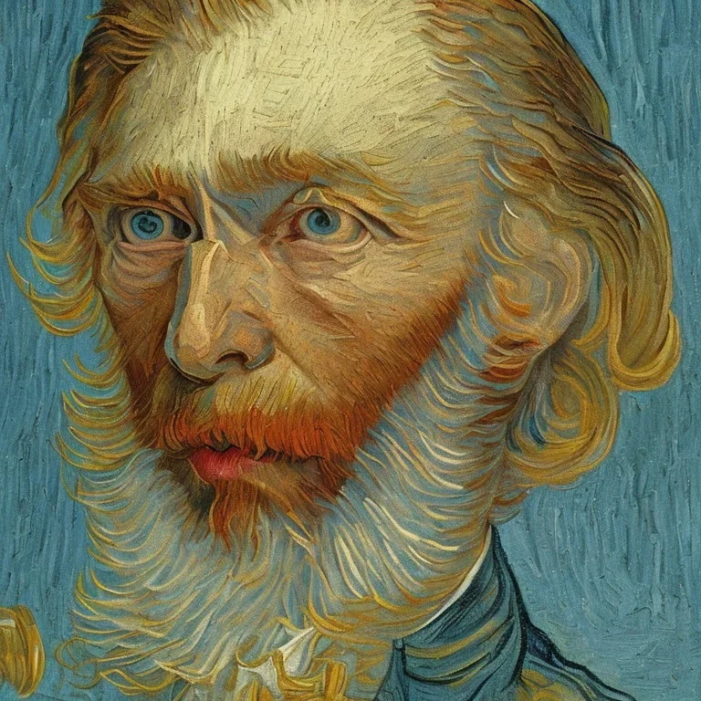 Portrait de domald trump par Van Gogh