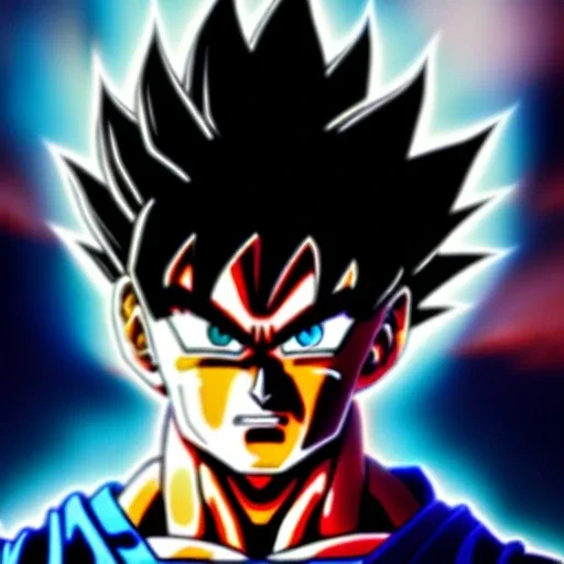 Ultra detailed fullbody Portrait in oil on canvas of Son Goku Super Saiyajin 3,extremely detailed digital painting, extremely detailed face,crystal clear Big glowing eyes, mystical colors ,perfectly centered image, perfect composition, rim light, beautiful lighting,masterpiece,8k, stunning scene, raytracing, anatomically correct, in the style of robert e howard and Wizyakuza and Ohrai Noriyoshi and Simon Bisley and uncannyknack