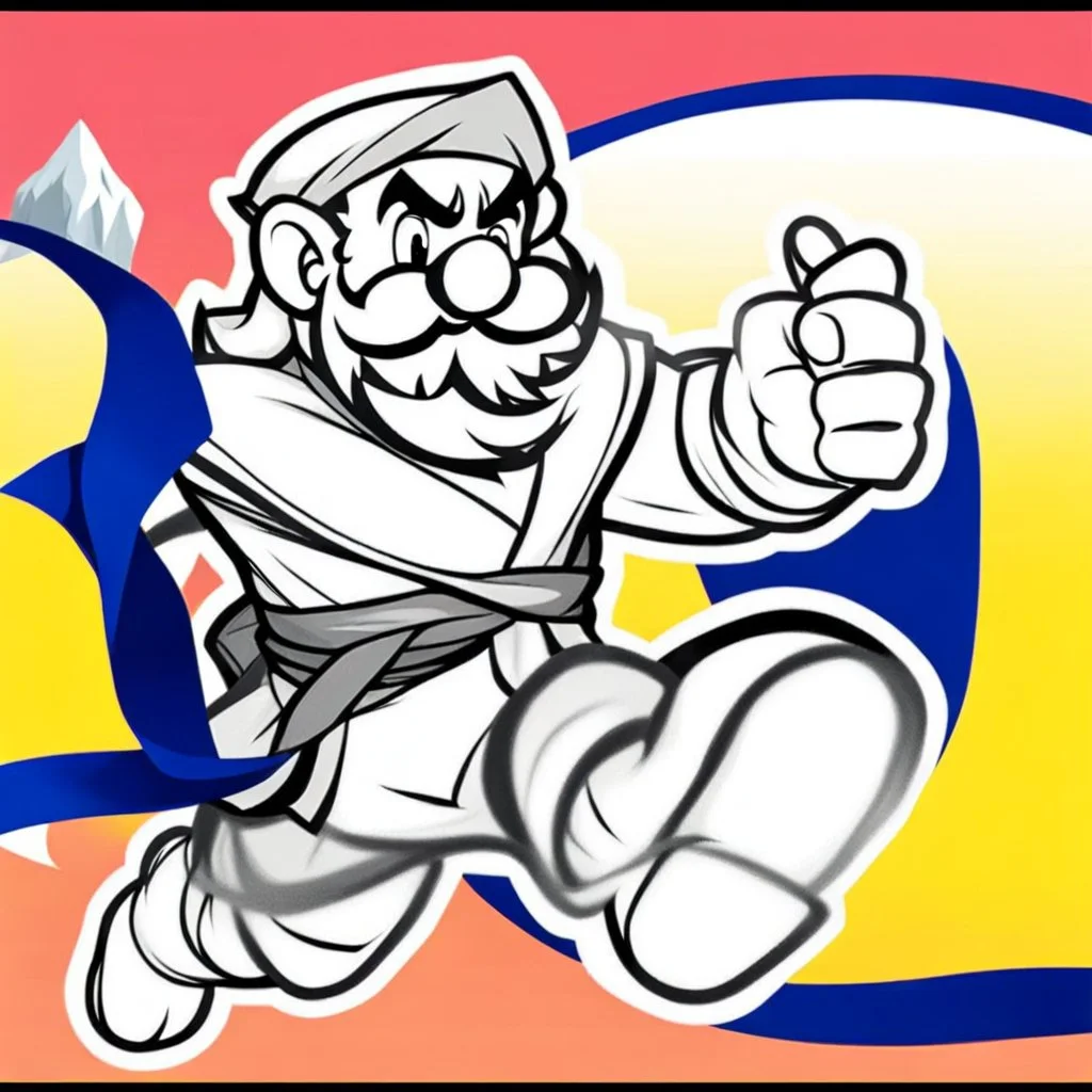 Male Fantasy RPG character, chaabi kawaii Mario proportions, lord of the rings inspiration, Vandyke beard, with a long ribbon held out in front as he runs from behind a large rock at an angle, isometric game