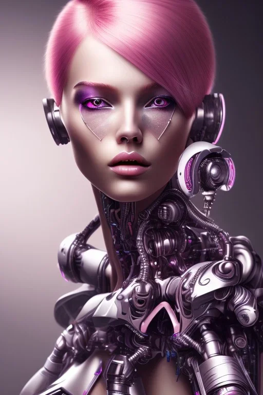 cyborg, pink hair, sexy, perfekt, real, dream