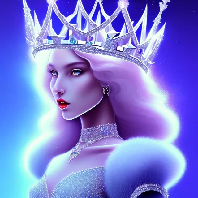 Ice crystal crown queen full image