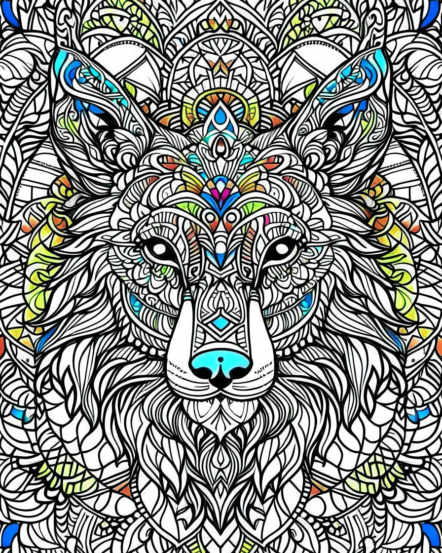 ANIMAL MANDALAS Adult Coloring Book Anxiety Relief Coloring Book for Adults