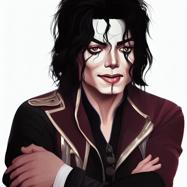 portrait of Michael Jackson