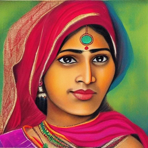 Indian woman classic art