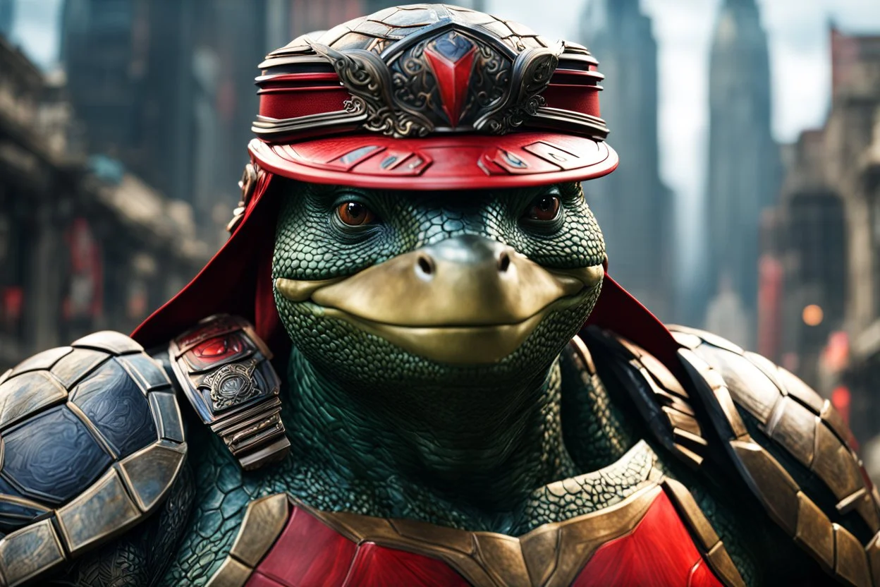 Rafael in 8k live action anime artstyle, Turtles, red custom, dynamic pose, intricate details, highly detailed, high details, detailed portrait, masterpiece,ultra detailed, ultra quality