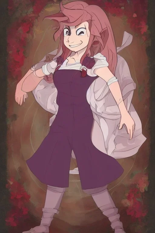 Portrait lady, full body shot, full-color medium shot FairyAcademia