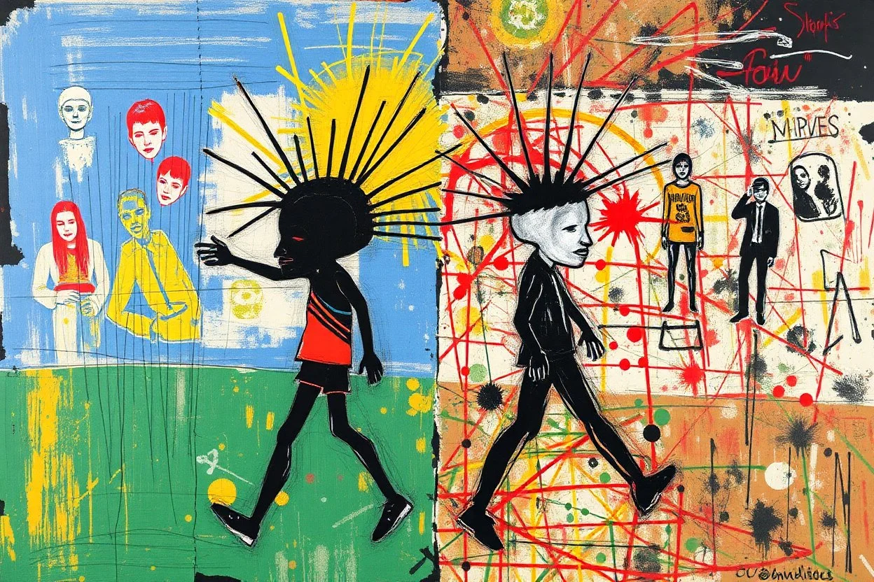 blurred lines for warped minds basquiat x pollock