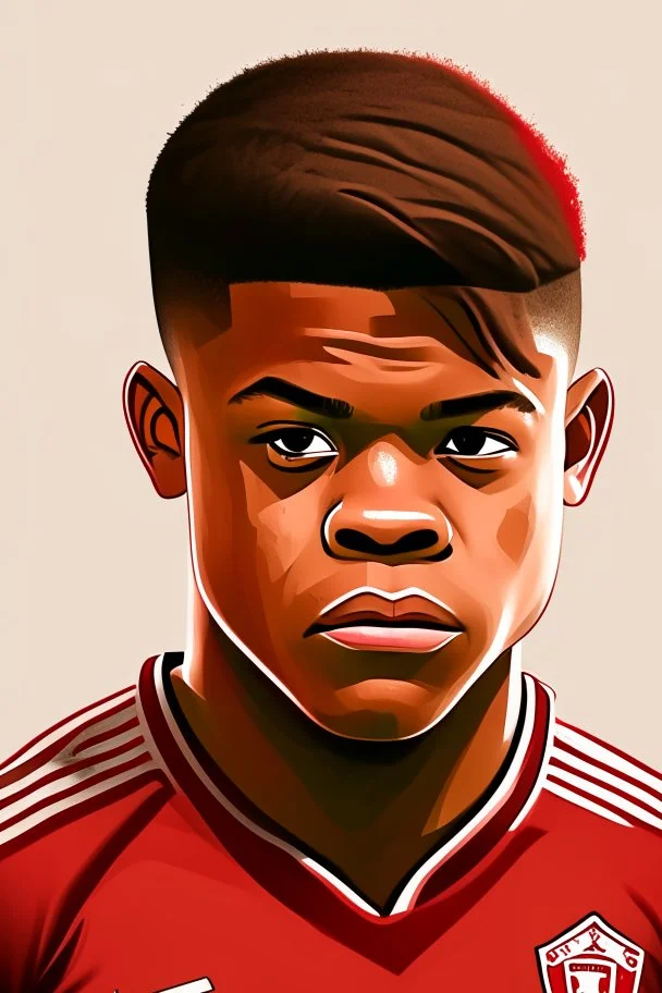 Leon Bailey Footballer ,cartoon 2d