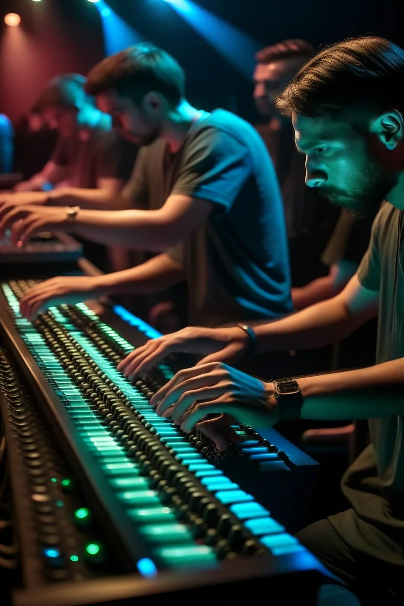 8k dlsr photo of a Keyboard players leave their seats and making menus, Breathtaking, extremely detailed, beautiful, establishing shot, artistic, hyperrealistic extremely fine details,cinematic lighting, dramatic volumetric lighting, masterpiece, light brazen, extremely detailed and beautiful face, 150mm, HDR10, insanely detailed, hyperrealistic, dramatic shadows, perfect composition, soft natural volumetric cinematic lighting, amazing shadows, dust particles.lens dust, wind, masterpiece by Stev