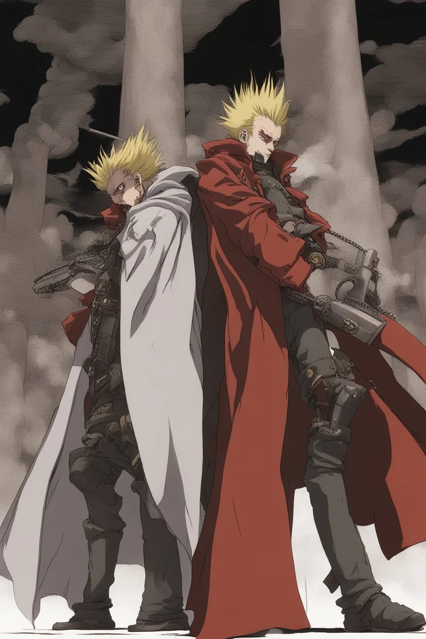 The Vash Stampede in the blood is deflected back