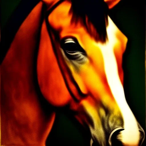 portrait of a horse by Diego Velázquez style