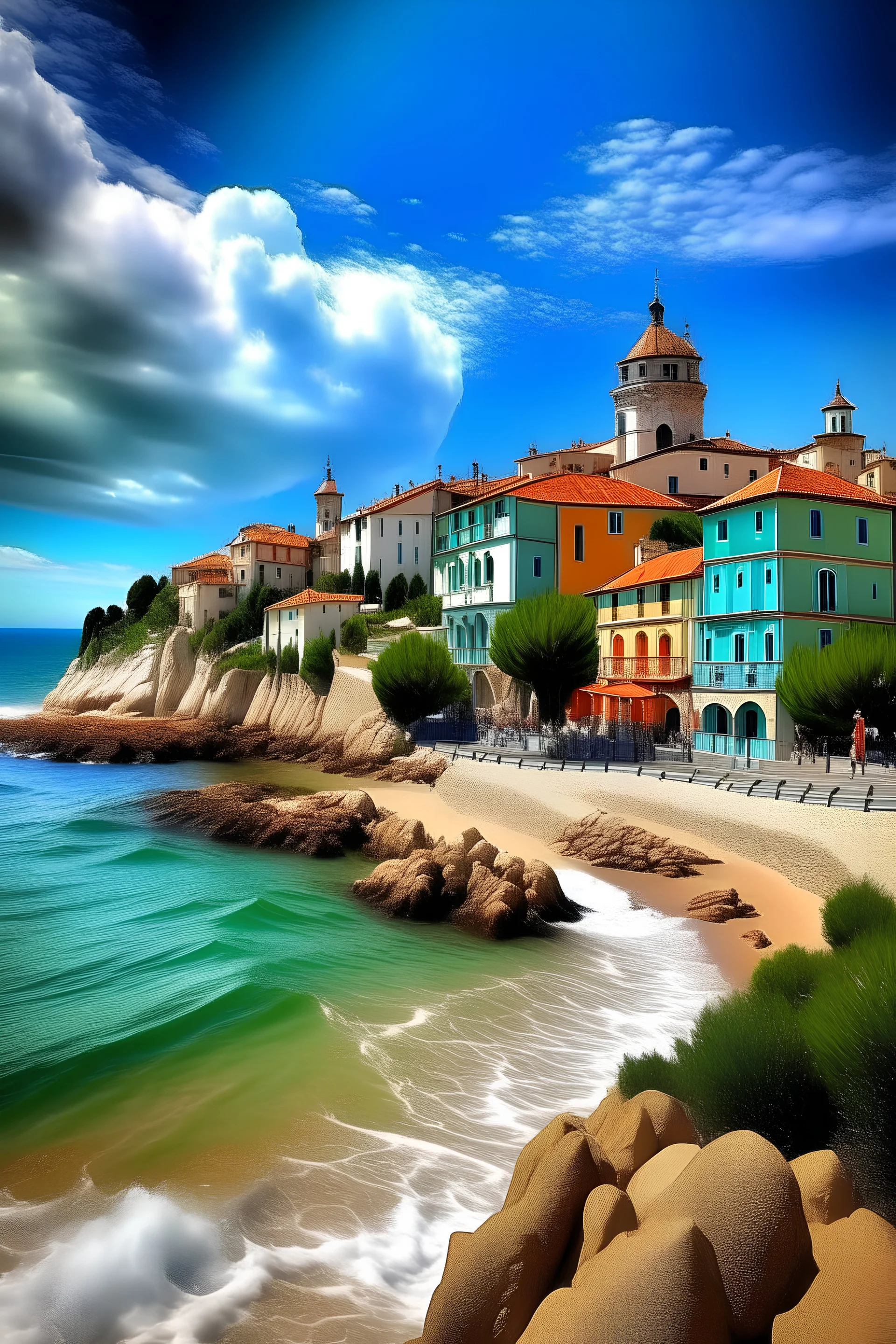 alba adriatica (Italy) like a Disney movie cover