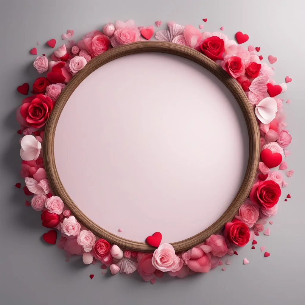 Frame round Valentine's Day