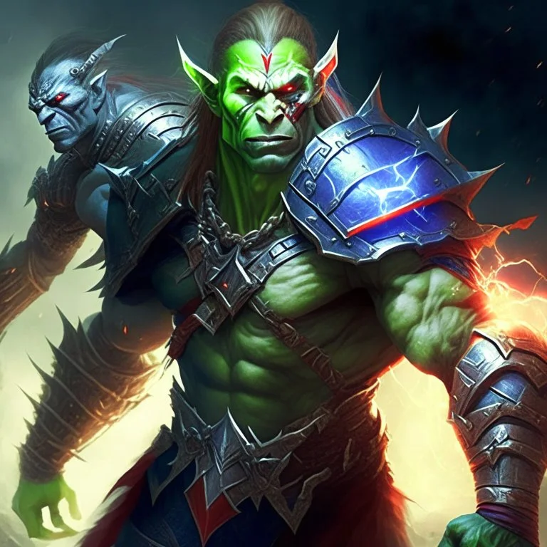 A super soldier of Orc and Elf race with magical power