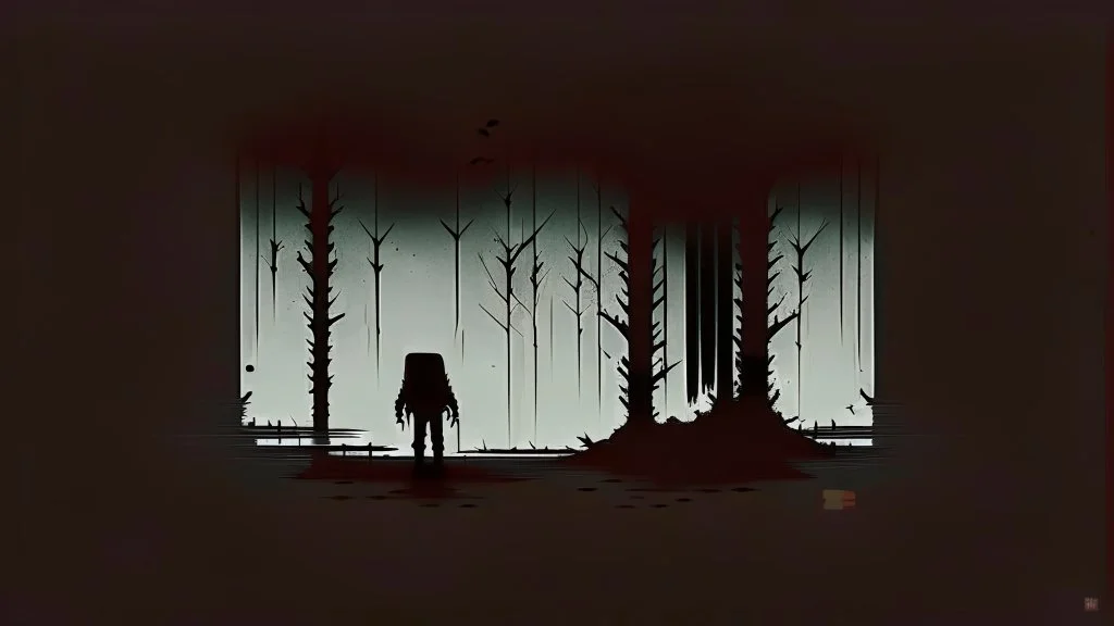 minimalist horror gaming theme