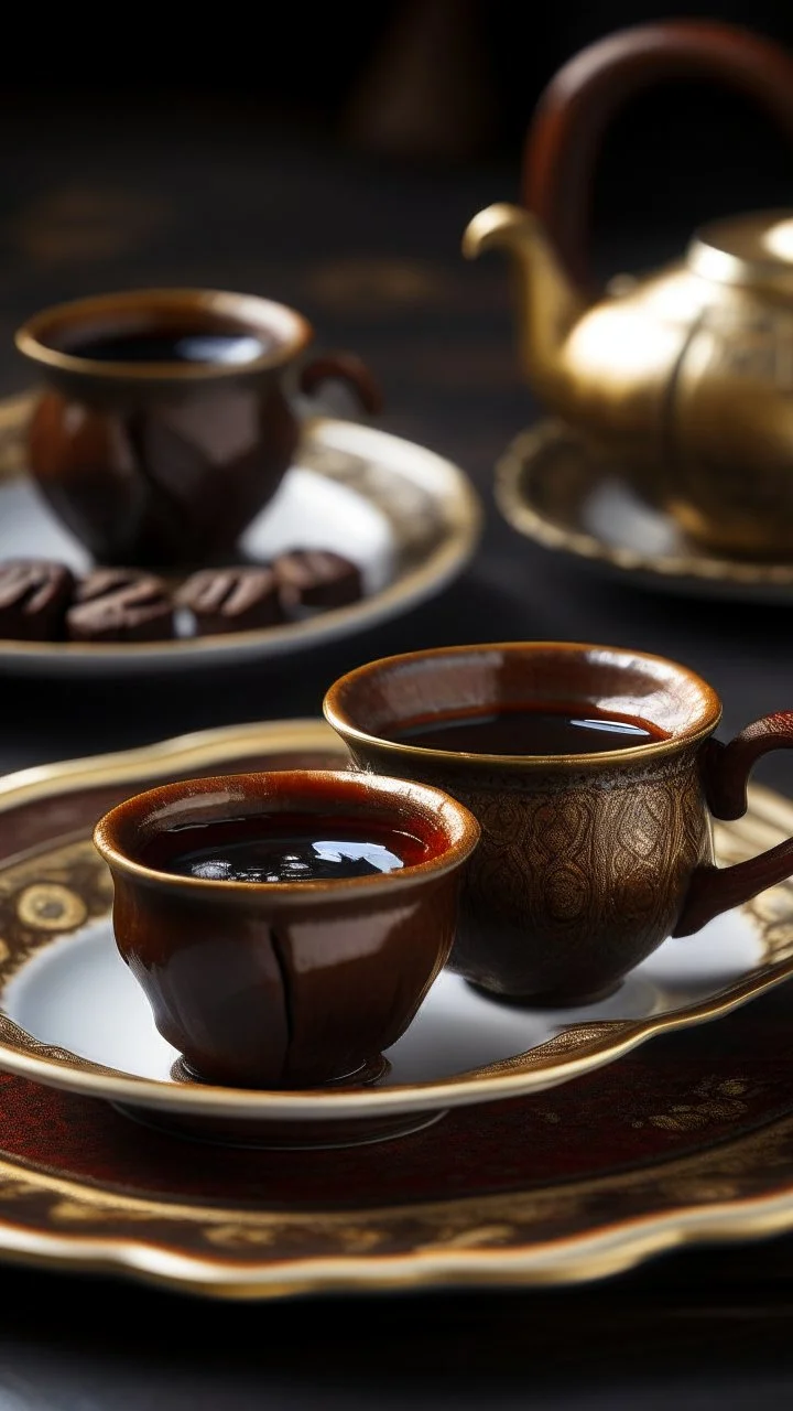 Turkish coffee with dates