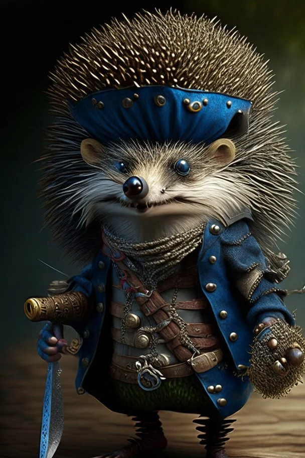 humanoid hedgehog pirate