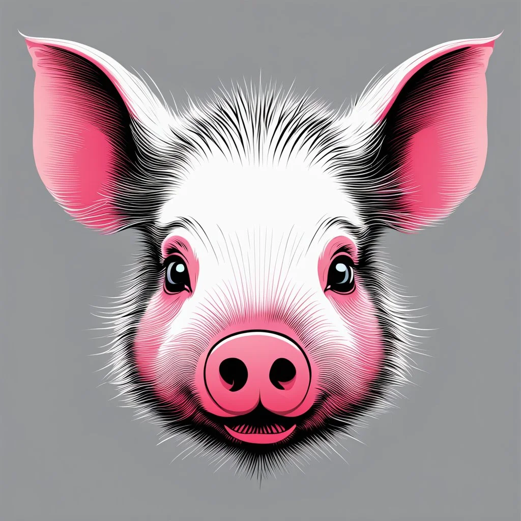 but of a pig vectoraize Head