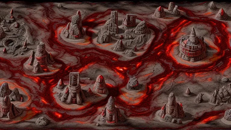 blood red dessert crimson corruption hell wastelands battlemap