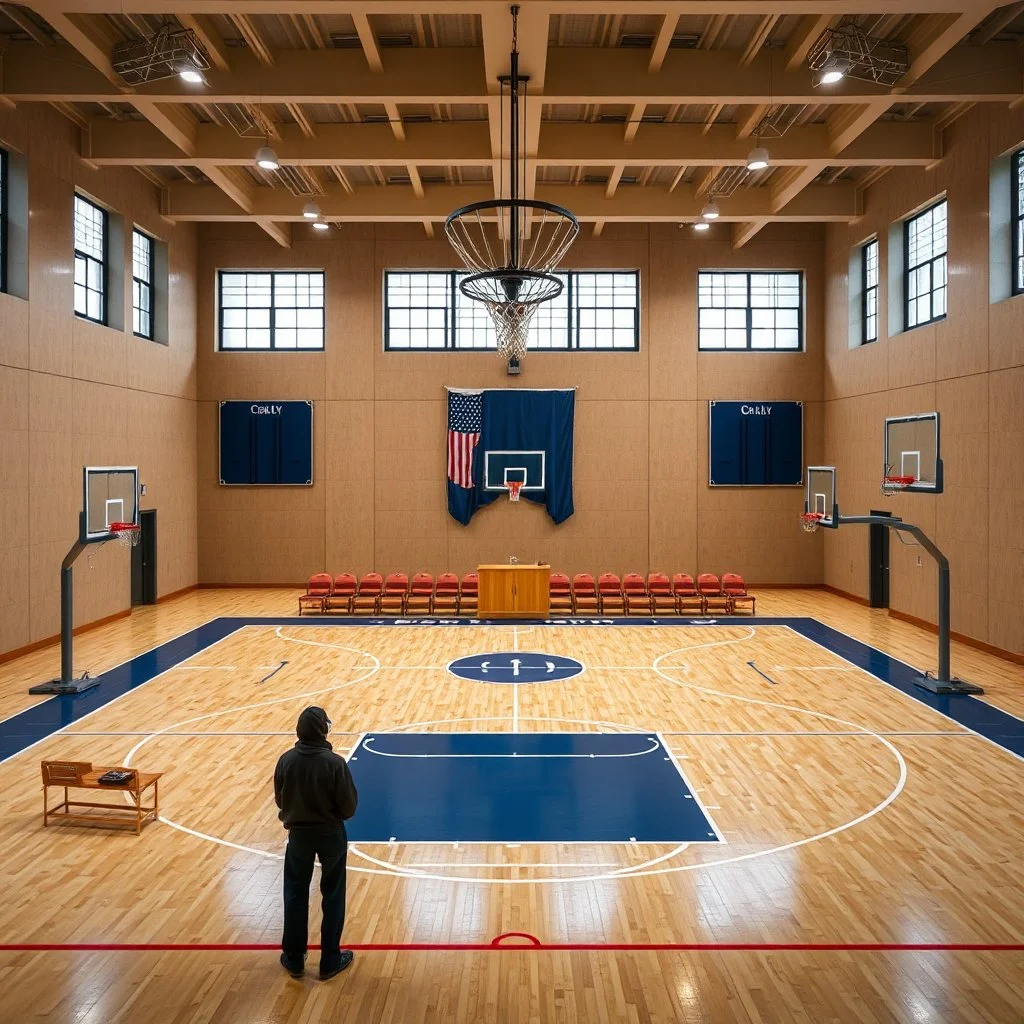 Combining a divorce court with a basketball court