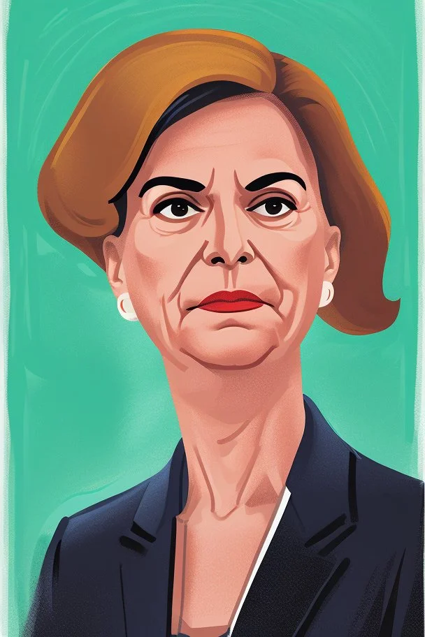 modern Portrait of powerful female politician