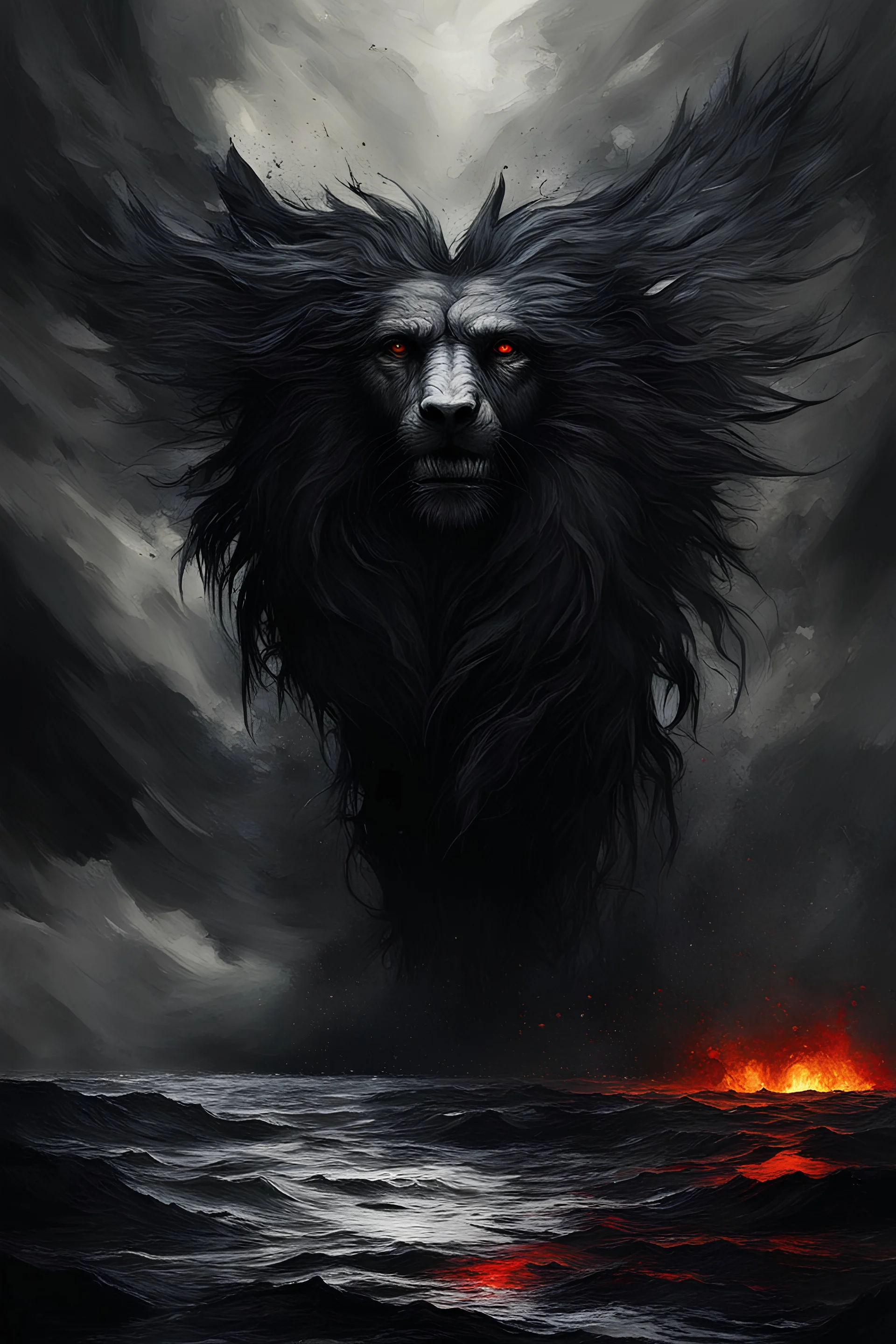 I just wanted to love and nothing more, heart-wrenching composition, digital painting, (expressionism:1.1), (dramatic, gloomy, emotionally profound:1.1), intense and brooding dark tones, exceptionally high quality, high-resolution, leaving an indelible and haunting impression on psyche, unforgettable, masterpiece