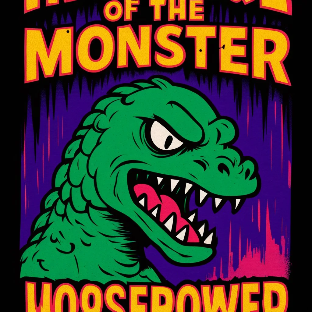 monster more angry and more 90s style, angry fast, extreme, wild, so so angry, red and purple background with 90s style slashes, 45 degree angle, ferce