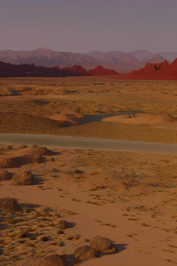 a red blooded desert valley