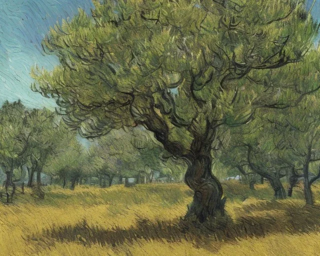 Portrait of a tree by Van Gogh