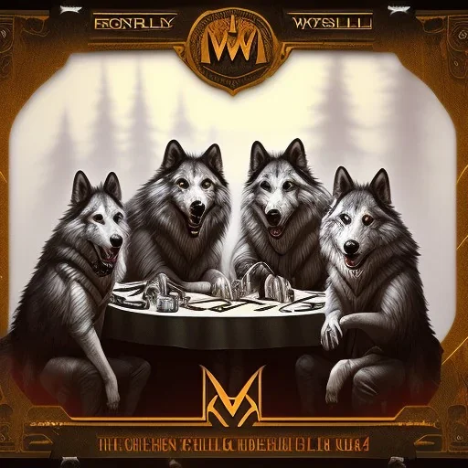 Wolfpack sitting at Table