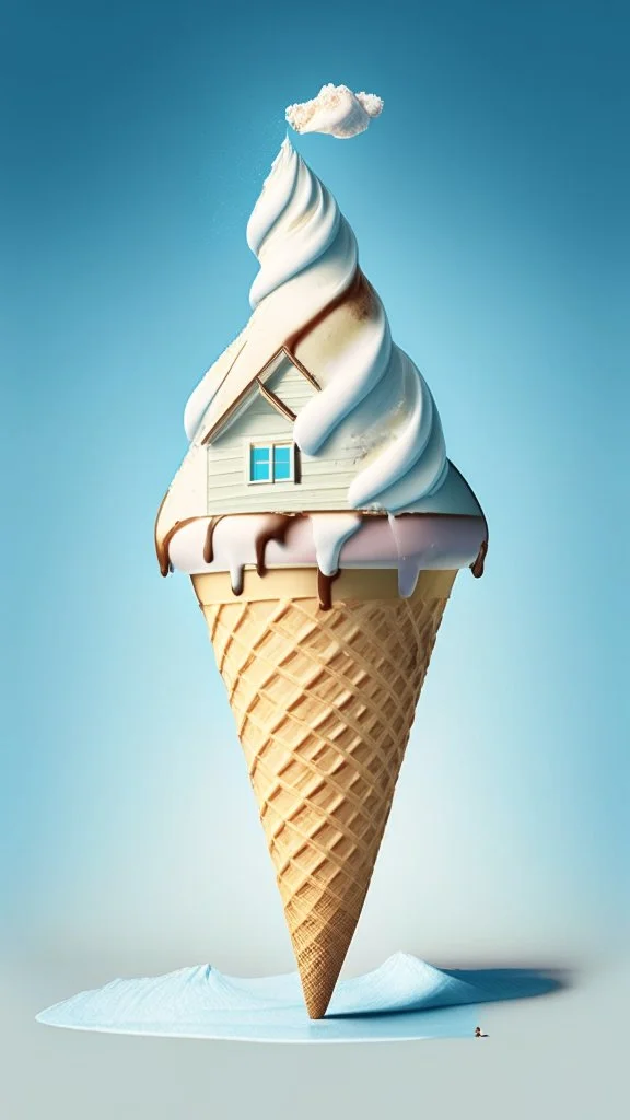 House on Ice cream cone